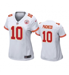 Womens Kansas City Chiefs #10 Isaih Pacheco Nike White Limited Jersey