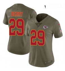 Womens Nike Kansas City Chiefs 29 Eric Berry Limited Olive 2017 Salute to Service NFL Jersey