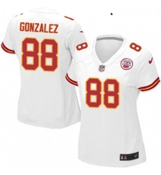 Womens Nike Kansas City Chiefs 88 Tony Gonzalez Game White NFL Jersey