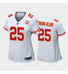 women clyde edwards helaire kansas city chiefs white game jersey 