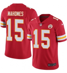 Nike Chiefs #15 Patrick Mahomes Red Team Color Youth Stitched NFL Vapor Untouchable Limited Jersey