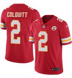Nike Chiefs #2 Dustin Colquitt Red Team Color Youth Stitched NFL Vapor Untouchable Limited Jersey