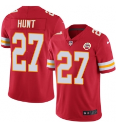 Nike Chiefs #27 Kareem Hunt Red Team Color Youth Stitched NFL Vapor Untouchable Limited Jersey