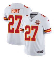 Nike Chiefs #27 Kareem Hunt White Youth Stitched NFL Vapor Untouchable Limited Jersey