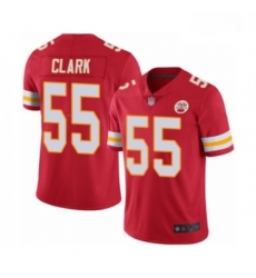Youth Kansas City Chiefs 55 Frank Clark Red Team Color Vapor Untouchable Limited Player Football Jersey