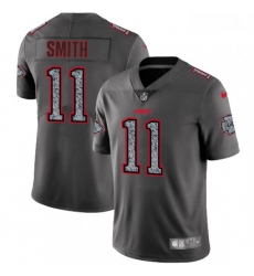 Youth Nike Kansas City Chiefs 11 Alex Smith Gray Static Vapor Untouchable Limited NFL Jersey