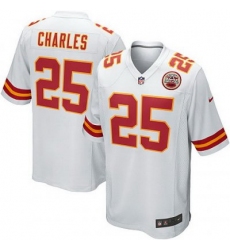 Youth Nike Kansas City Chiefs 25# Jamaal Charles Game White Jersey