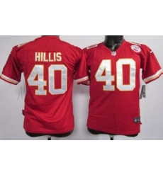 Youth Nike Kansas City Chiefs 40 Peyton Hillis Red Nike NFL Jerseys
