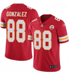Youth Nike Kansas City Chiefs 88 Tony Gonzalez Red Team Color Vapor Untouchable Limited Player NFL Jersey