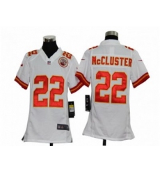 Youth Nike NFL Kansas City Chiefs #22 Dexter McCluster white Jerseys