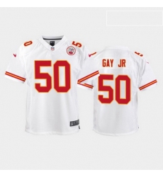 youth willie gay jr. kansas city chiefs white game jersey 