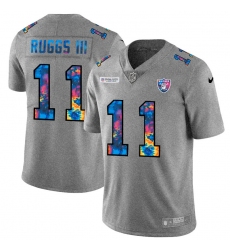 Las Vegas Raiders 11 Henry Ruggs III Men Nike Multi Color 2020 NFL Crucial Catch NFL Jersey Greyheather