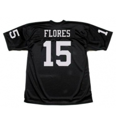 Las Vegas Raiders 15 Tom Flores Black Limited Jersey