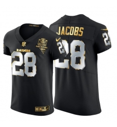 Las Vegas Raiders 28 Josh Jacobs Men Nike Black Edition Vapor Untouchable Elite NFL Jersey