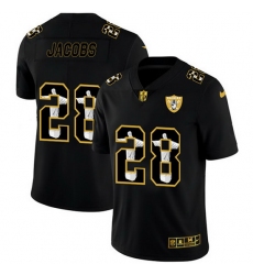 Las Vegas Raiders 28 Josh Jacobs Nike Carbon Black Vapor Cristo Redentor Limited NFL Jersey