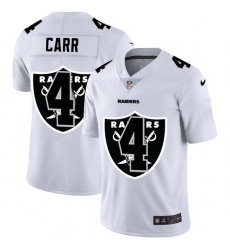 Las Vegas Raiders 4 Derek Carr White Men Nike Team Logo Dual Overlap Limited NFL Jersey