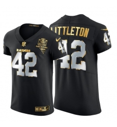 Las Vegas Raiders 42 Cory Littleton Men Nike Black Edition Vapor Untouchable Elite NFL Jersey