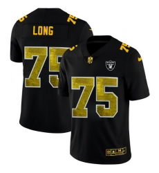 Las Vegas Raiders 75 Howie Long Men Black Nike Golden Sequin Vapor Limited NFL Jersey
