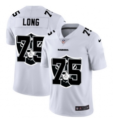 Las Vegas Raiders 75 Howie Long White Men Nike Team Logo Dual Overlap Limited NFL Jersey