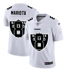 Las Vegas Raiders 8 Marcus Mariota White Men Nike Team Logo Dual Overlap Limited NFL Jersey