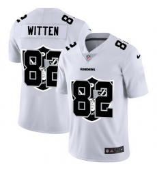 Las Vegas Raiders 82 Jason Witten White Men Nike Team Logo Dual Overlap Limited NFL Jersey