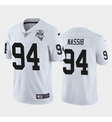 Las Vegas Raiders 94 Carl Nassib Vapor Limited Jersey White Inaugural Jersey