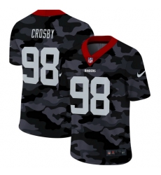 Las Vegas Raiders 98 Maxx Crosby Men Nike 2020 Black CAMO Vapor Untouchable Limited Stitched NFL Jersey