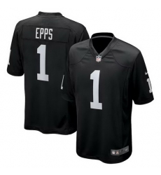 Men Las Vegas Raiders 1 EPPS Vapor Limited Black Jersey