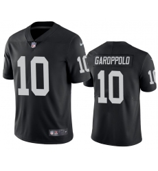 Men Las Vegas Raiders 10 Jimmy Garoppolo Black Vapor Untouchable Stitched Football Jersey