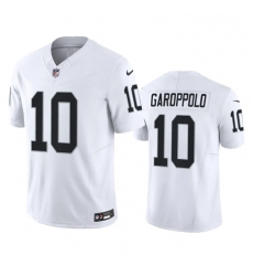 Men Las Vegas Raiders 10 Jimmy Garoppolo White 2023 F U S E Vapor Untouchable Stitched Football Jersey