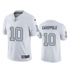 Men Las Vegas Raiders 10 Jimmy Garoppolo White Color Rush Limited Stitched Football Jersey