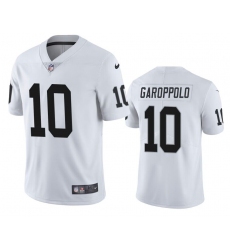 Men Las Vegas Raiders 10 Jimmy Garoppolo White Vapor Untouchable Stitched Football Jersey