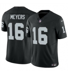 Men Las Vegas Raiders 16 Jakobi Meyers Black 2023 F U S E Vapor Untouchable Stitched Football Jersey