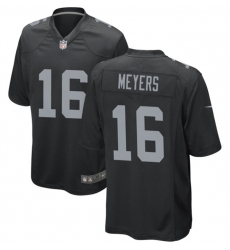 Men Las Vegas Raiders 16 Jakobi Meyers Black Stitched Football Game Jersey