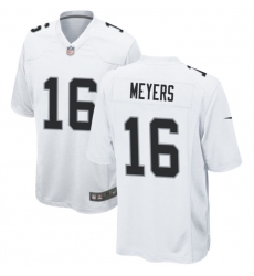 Men Las Vegas Raiders 16 Jakobi Meyers White Stitched Football Game Jersey