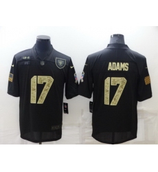 Men Las Vegas Raiders 17 Davante Adams Black Camo Salute To Service Limited Stitched jersey