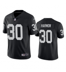 Men Las Vegas Raiders 30 Duron Harmon Black Vapor Untouchable Limited Stitched Jersey