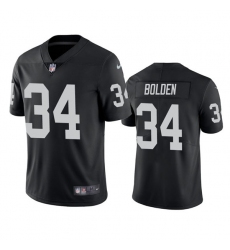 Men Las Vegas Raiders 34 Brandon Bolden Black Vapor Limited Stitched Jersey