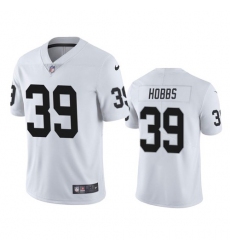Men Las Vegas Raiders 39 Nate Hobbs White Vapor Limited Jersey