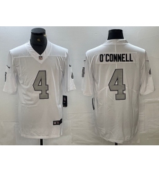 Men Las Vegas Raiders 4 Aidan O 27Connell White Vapor Untouchable Football Stitched Jersey
