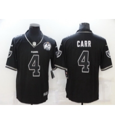 Men Las Vegas Raiders 4 Derek Carr Black Shadow Vapor Limited Stitched Jersey