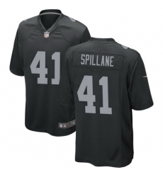 Men Las Vegas Raiders 41 Robert Spillane Black 2023 Draft Vapor Limited Stitched Football Jersey