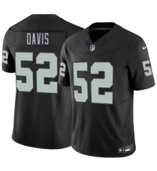 Men Las Vegas Raiders  52 Jamin Davis Black 2026 F U S E  Vapor Untouchable Limited Stitched Football Jersey