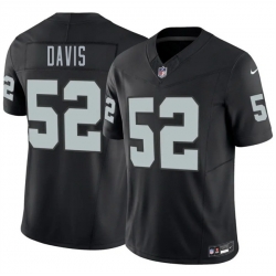Men Las Vegas Raiders  52 Jamin Davis Black 2026 F U S E  Vapor Untouchable Limited Stitched Football Jersey