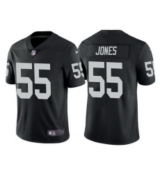 Men Las Vegas Raiders 55 Chandler Jones Black Vapor Limited Stitched jersey
