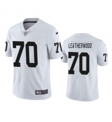 Men Las Vegas Raiders 70 Alex Leatherwood White Vapor Limited 2021 NFL Draft Jersey