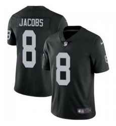 Men Las Vegas Raiders 8 Josh Jacobs Black Vapor Limited Stitched jersey
