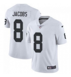 Men Las Vegas Raiders 8 Josh Jacobs White Vapor Limited Stitched jersey