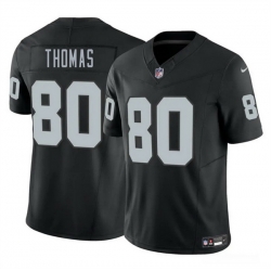 Men Las Vegas Raiders 80 Ian Thomas Black 2025 F U S E  Vapor Stitched Football Jersey
