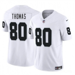 Men Las Vegas Raiders 80 Ian Thomas White 2025 F U S E  Vapor Stitched Football Jersey